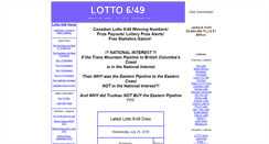Desktop Screenshot of lotto649stats.com